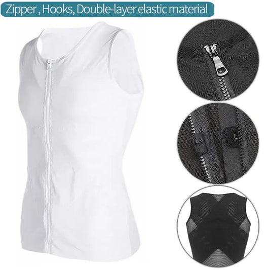 Men's Slimming Body Shaper Waist Trainer and Vest