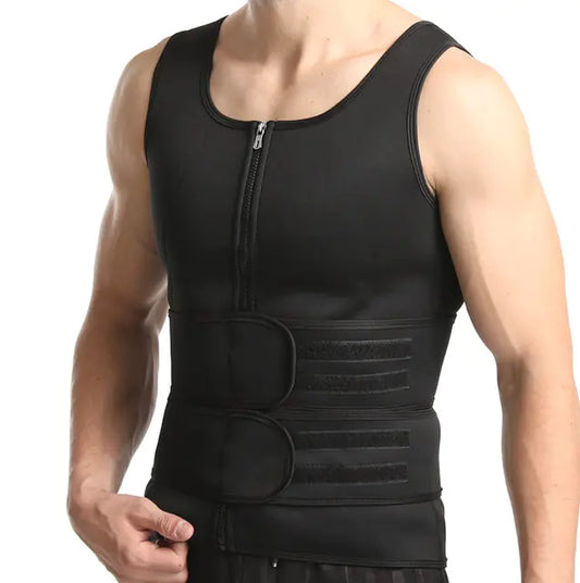 Men's Body Shaper Sauna Vest for Weight Loss Training