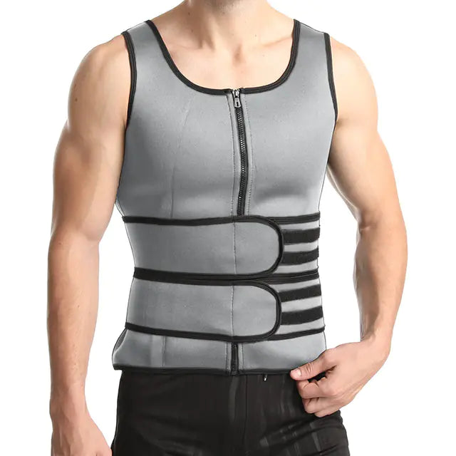 Men's Body Shaper Sauna Vest for Weight Loss Training